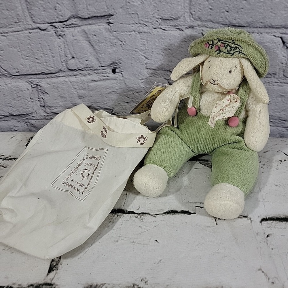 Bunnies‎ By The Bay Sweet Buns Plush Bunny Rabbit With Branded Bag Spring Garden
